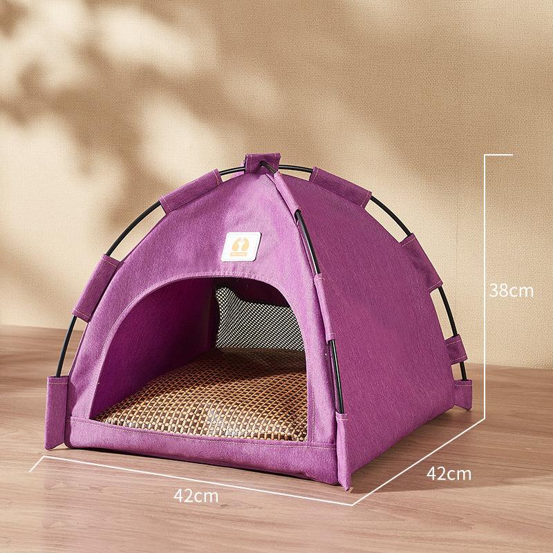 Husdjurstält boet Canopy Design Japansk och koreansk stil kabin kattsand Lyxmodeller för hundar och katter