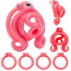 Mini Octopus Shaped Male Chastity Cage Equipped with 4‑Size Locking Rings Elastic Belt Anti Slip SM Sissy Birdcage Lock Alutdtoy