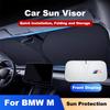 Foldable Car Windshield Sun Shade Visor UV Protection Shield For BMW M E46 E90 E60 F30 F10 E39 E36 F20 G30 G20 E87 E92 E91 X1 X2 sdbf49