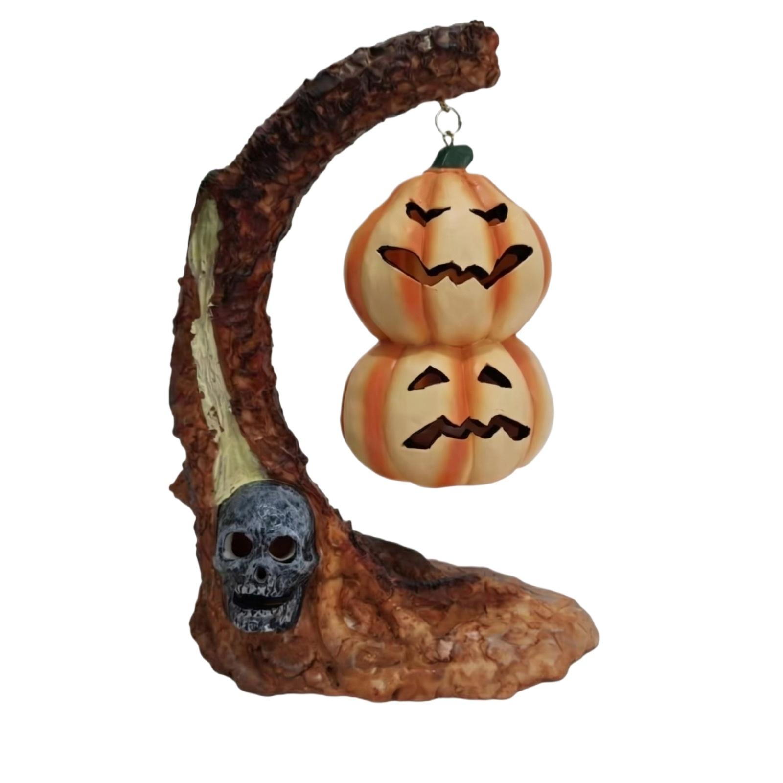 New Creative Night Light Lamp Holder Halloween Desktop Decoration Festive Atmosphere Desktop Decoration