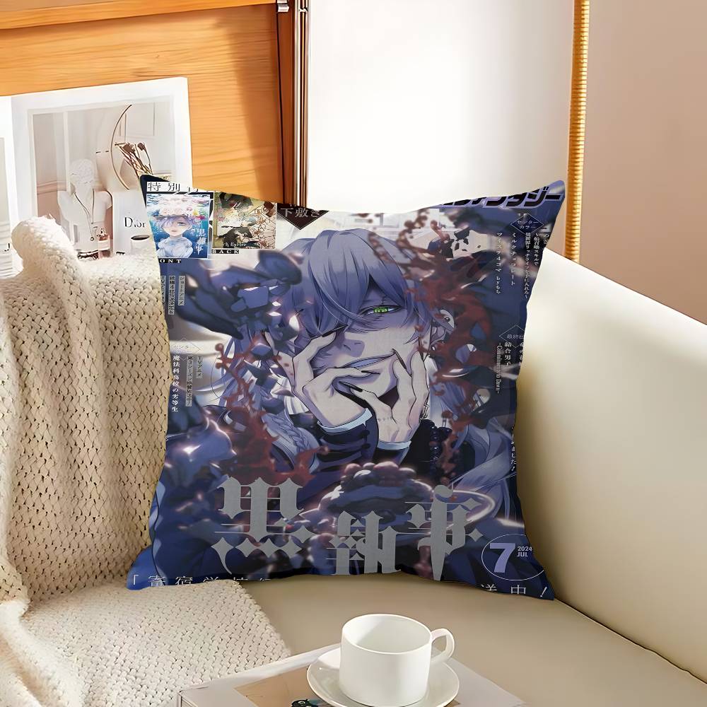 Japanese Anime Black Butler Office Cushion Pillowcase Car Cushion Cover45X45Cm Lumbar Pillowcase Sofa Pillowcover