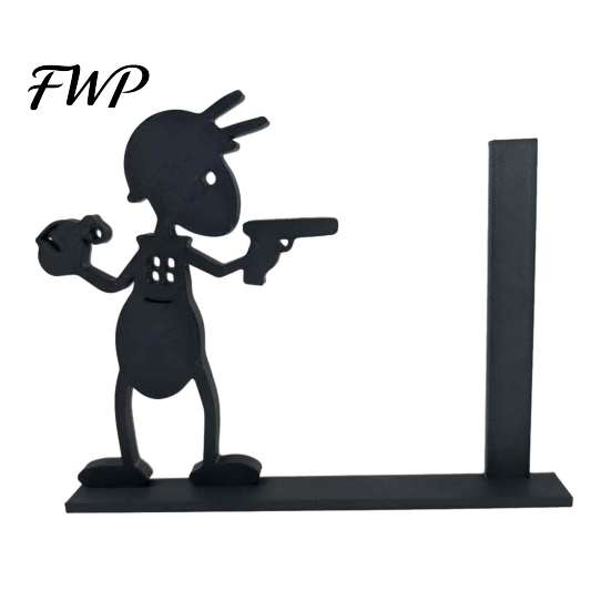 Decorative Bathroom Tissue Storage Funny Ant Toilet Paper Holder, 3D Printed Novelty Black Free Standing Creative Study Room Holder Roll Stand