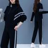 Women's Plus Size Stylish Hoodie Suit: Spring/Autumn Two-Piece Set, Loose & Slimming, Tummy Covering, Perfect for Running & Casual Wear
