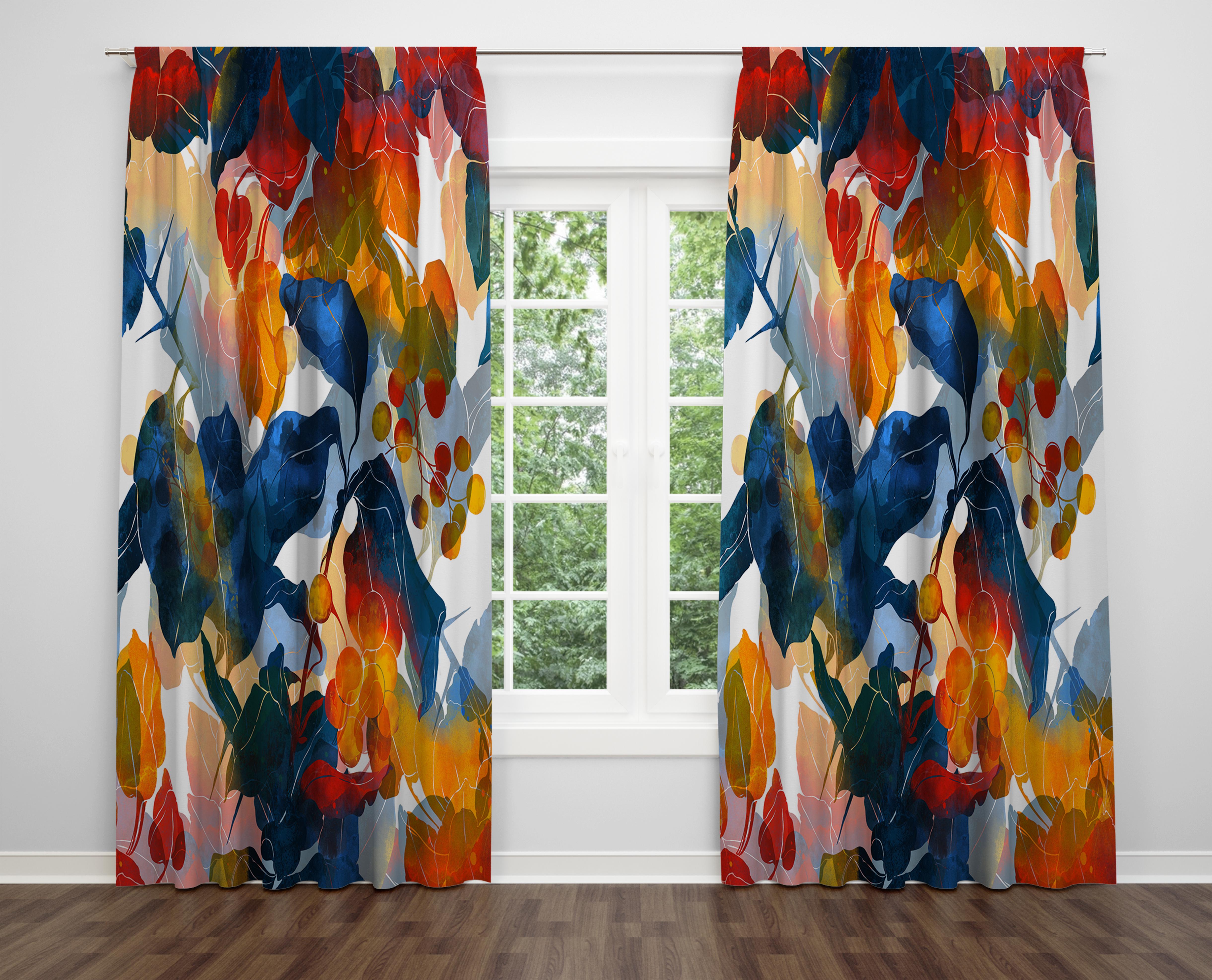 

Декоративний дизайн, високоякісна бавовняна тканина, ви можете вибрати одну або подвійну фіранку з крила 1 piece різнокольоровий