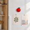 Stocking Stuffers for Kids 3D Printed Christmas Apple Ornament, Realistic Red Figurine, Fruit Magnets Multi-Purpose Keychain Fridge Magnet Desk Decor,