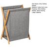 Dirty Clothes Basket with Durable Frame Large Capacity Laundry Hamper Bottom Heightening Mildew And Slip Resistant Laundry Storage Bin