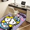 Office Rug Hello Kitty, Rock Coco Anti-Slip Rug, Machine Washable for Living Room, Bedroom, Office, Multiple Sizes, Bedroom Mat, Decorative Mat, Durab
