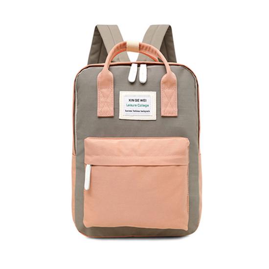 Canvas Backpack Preppy Style School Knapsack for Teenager Girls Large Capacity Travel Bags