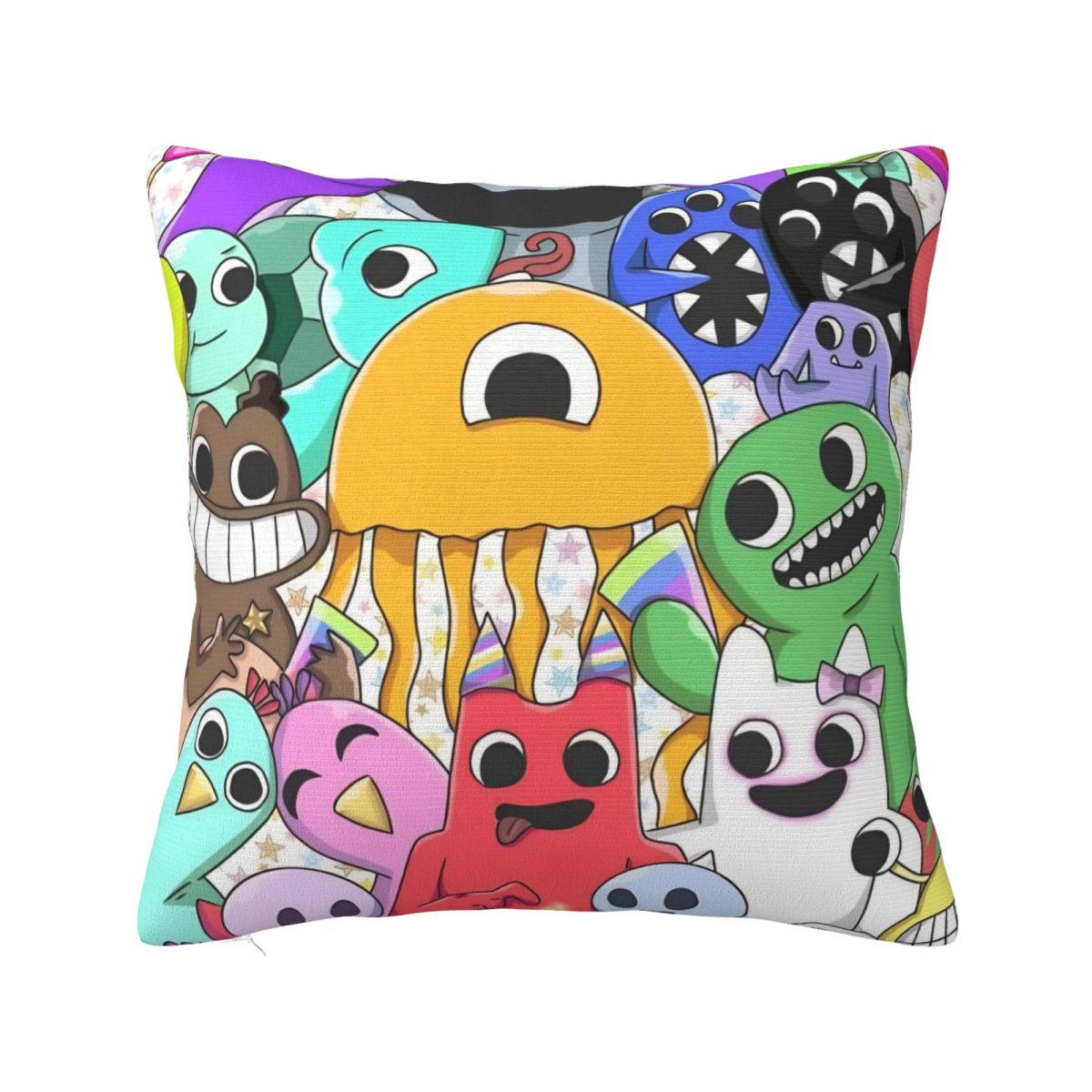 

Garten Of Banban Characters Colorful Square Pillow Cases Cushion Covers Novelty Decor Pillowcase for Home 40*40cm 30cm x 30cm