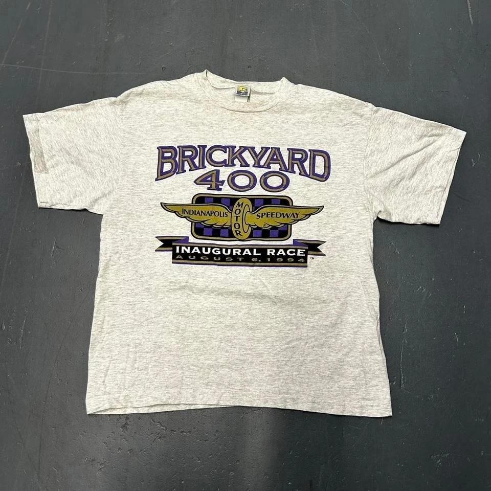 Vintage 1994 Brickyard 400 inaugural race graphic single stitch tshirt 4XL