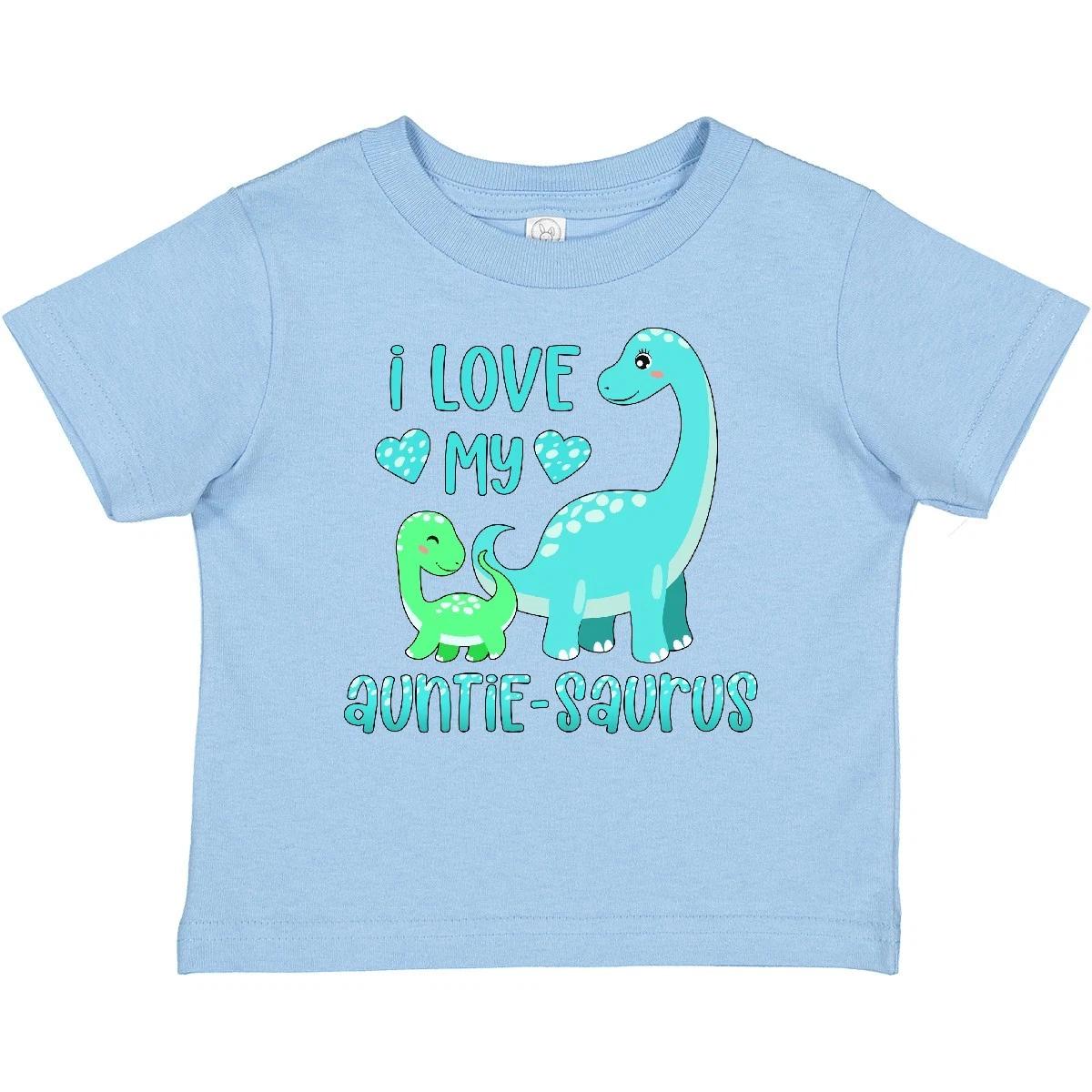 Inktastic I Love My Auntie-saurus Cute Brontosaurus Family Baby T-Shirt Aunt Kid 100