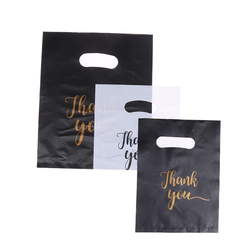 100 Buc Mini Pungi Cadou din Plastic cu Mesaj de Mulțumire Pungi pentru Bomboane de Nuntă Pungi Cumpărături cu Mânere Decorare Nuntă Petrecere de Aniversare