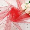 Pre-Cut Starry Moon Mesh Tulle Fabric for Bouquets, Table Skirts, and Doll Dresses