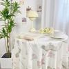 Cute Vintage Floral Table Cloth Chinese Style Printing Light Luxury Coffee Table Cover Elegant Picnic Mat Girl's Desk