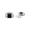 Emporio Armani Silver Stainless Steel One Stainless No Jewels Men's Cufflinks, EGS3137040, Size, Steel,