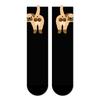 1/2Pair Cartoon Cute Dog/Cat Balls Cotton Socks Lolita Knitting Socks Women Girls Middle Tube Sleep Sock Pet Print Floor Sock