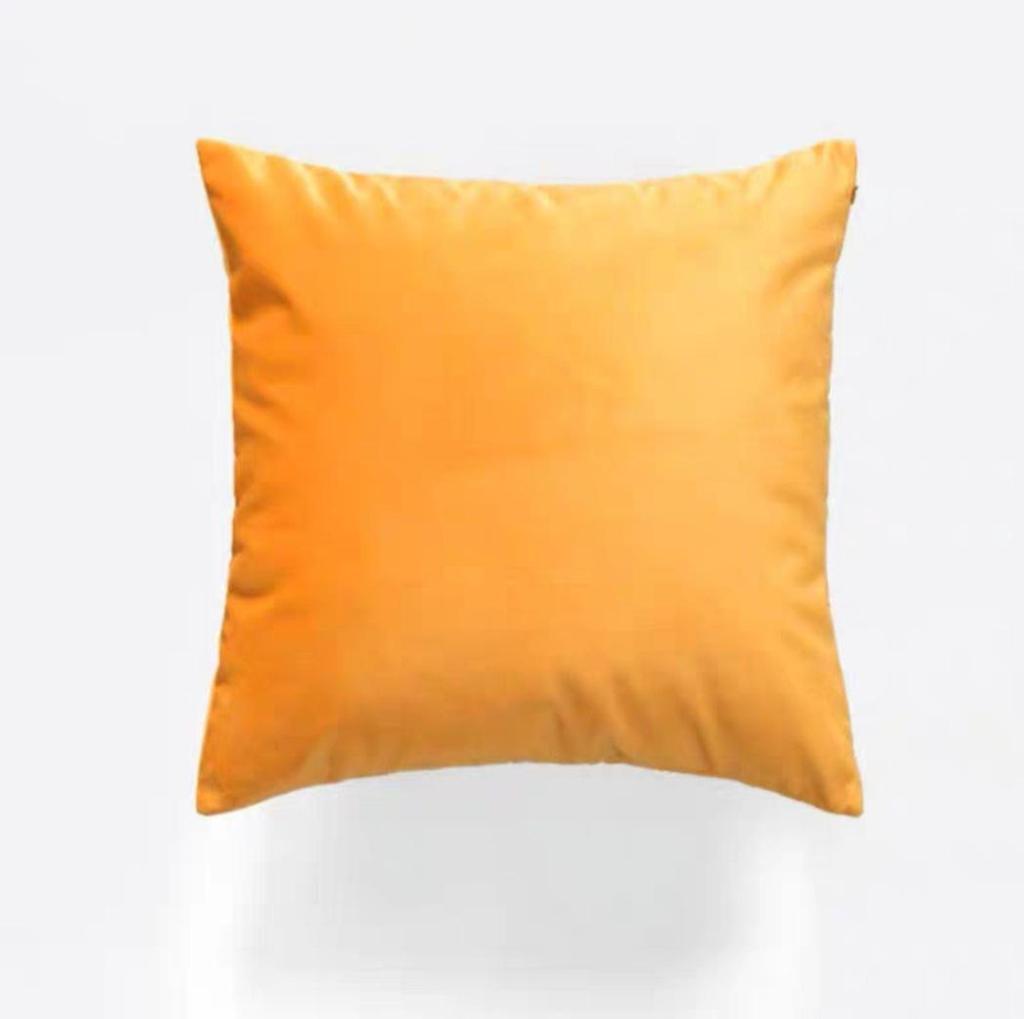 Dutch Velvet Solid Color Cushion Cover - No Logo Pillow Case for Office, Car, or Sofa