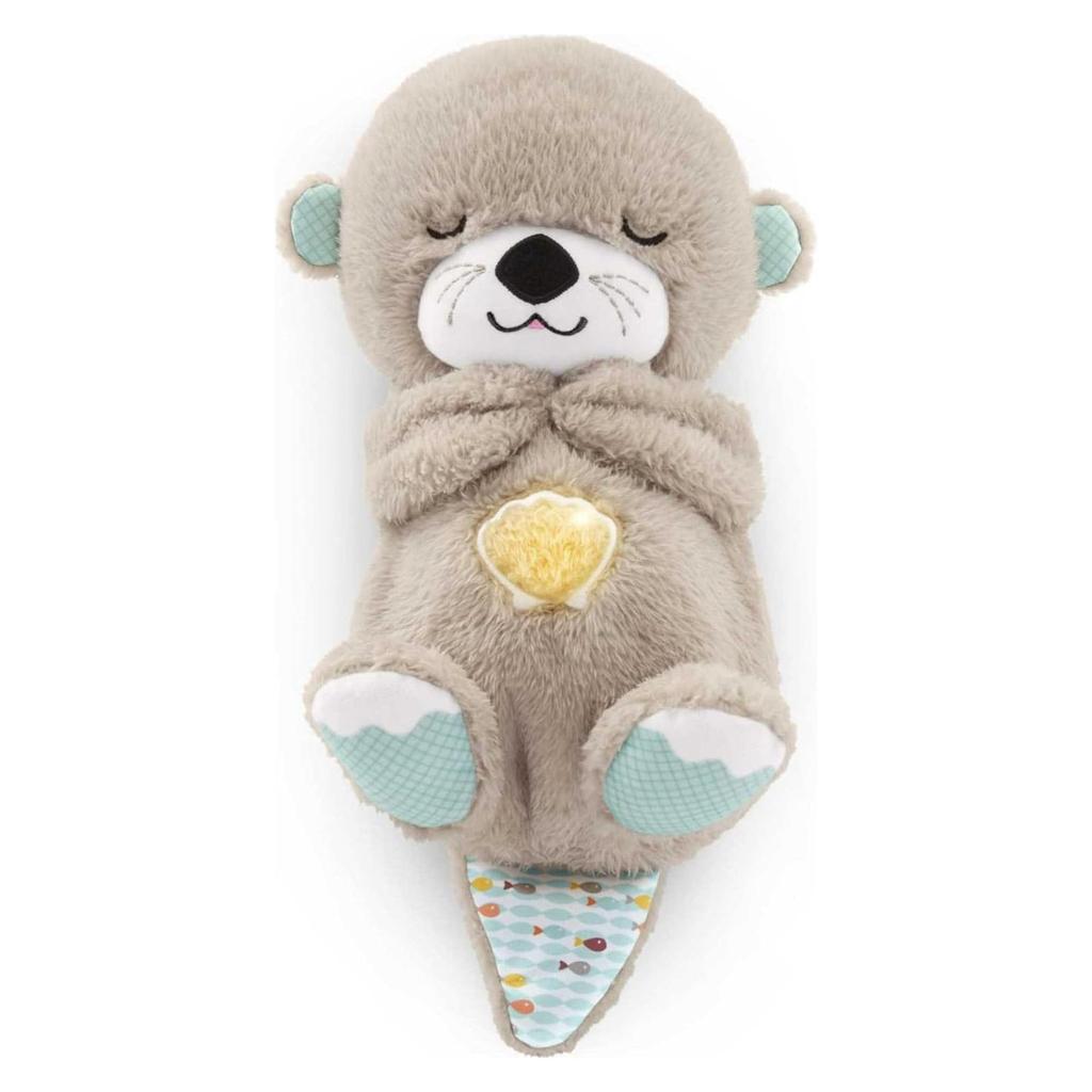 Baby Toy Soothe 'n Snuggle Otter Portable Plush Sound Machine with Music Lights & Breathing Motion for Newborns 0+ Months
