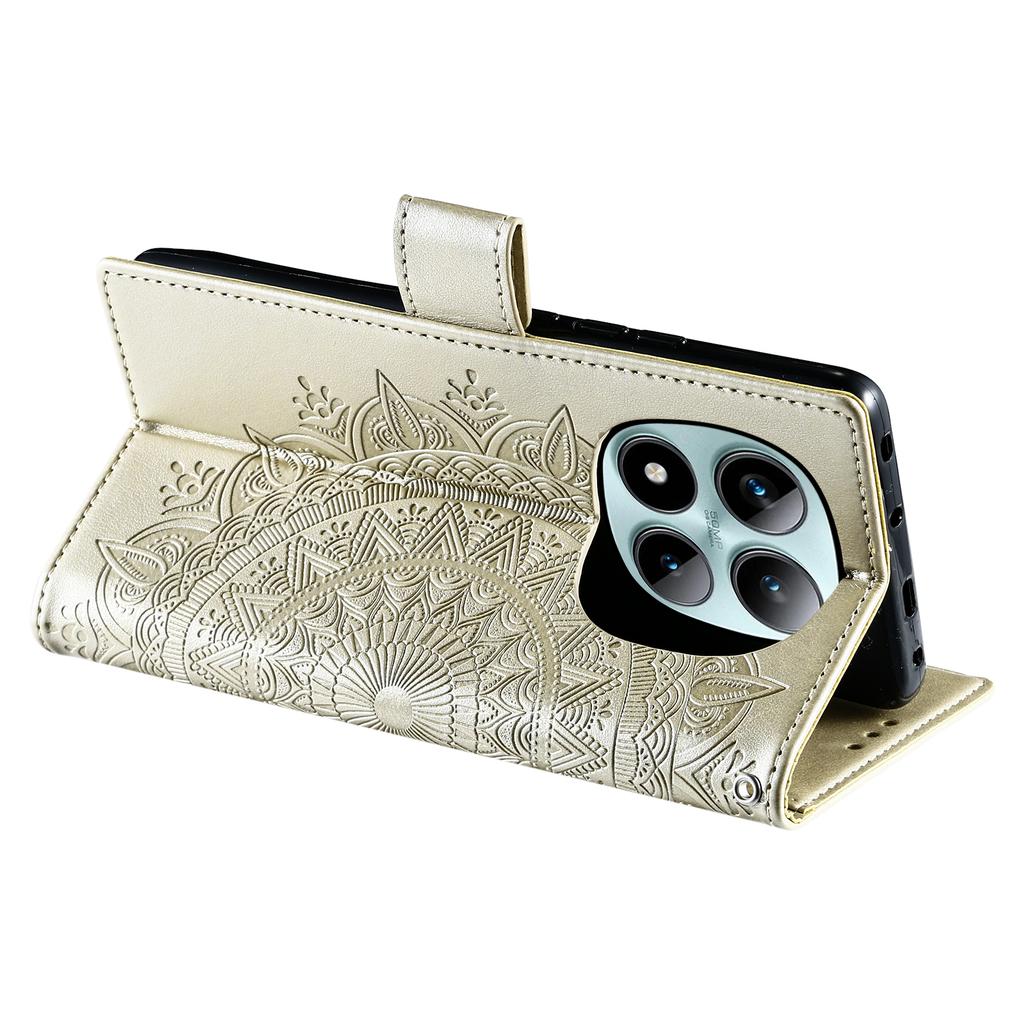 Embossed Flower Card Solt Wallet Leather Case For Xiaomi Redmi Note 15 Pro Plus 14 13 12 11 14C 13 RFID Flip Bag Stand Cover
