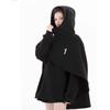 Womens Loose Fit Hooded Sweatshirt Casual Geometric Pullover Outerwear