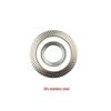Double-Sided Serrated Lock Washer, 65Mn Steel & 304 Stainless, Anti-Loosening & Anti-Slip, Self-Locking