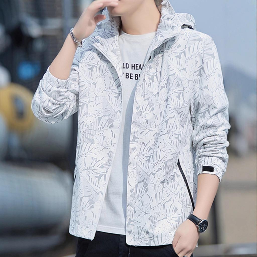 Hooded Jacket Men's Spring and Autumn New Jacket Trendy Men's Casual Jacket