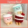 Cherry Cake Plush Keychain With Pp Cotton Filling For Birthday Gift Decoration Special Characters Included