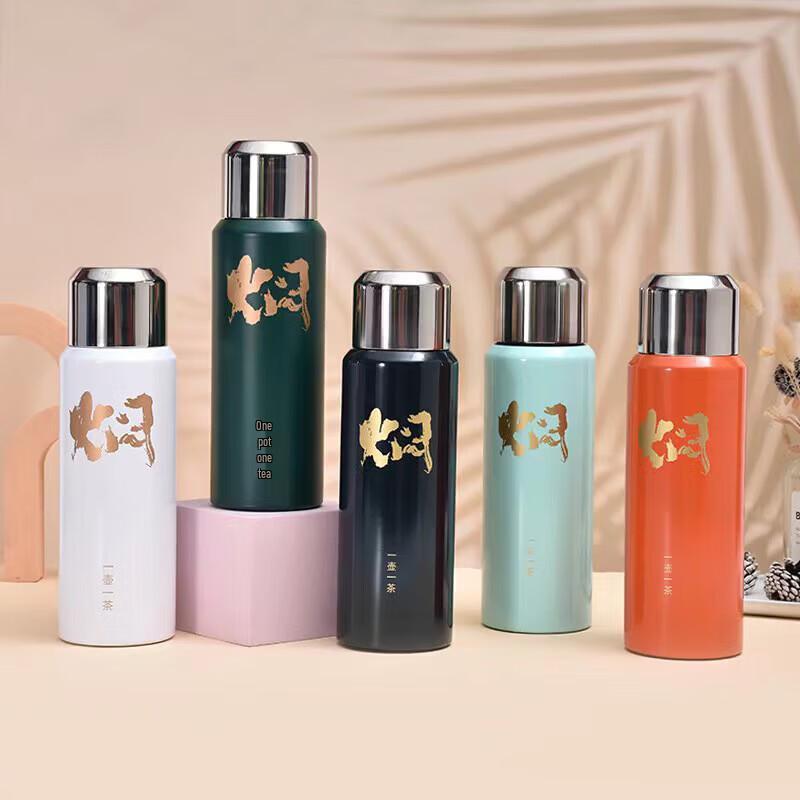 JZX 600ML Stainless Steel Portable Tea Infuser Insulated Mug