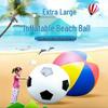 Inflatable Three-Color PVC Ball: Outdoor Parent-Child Play Ball for Beach, Kindergarten, Football, Basketball, Volleyball.