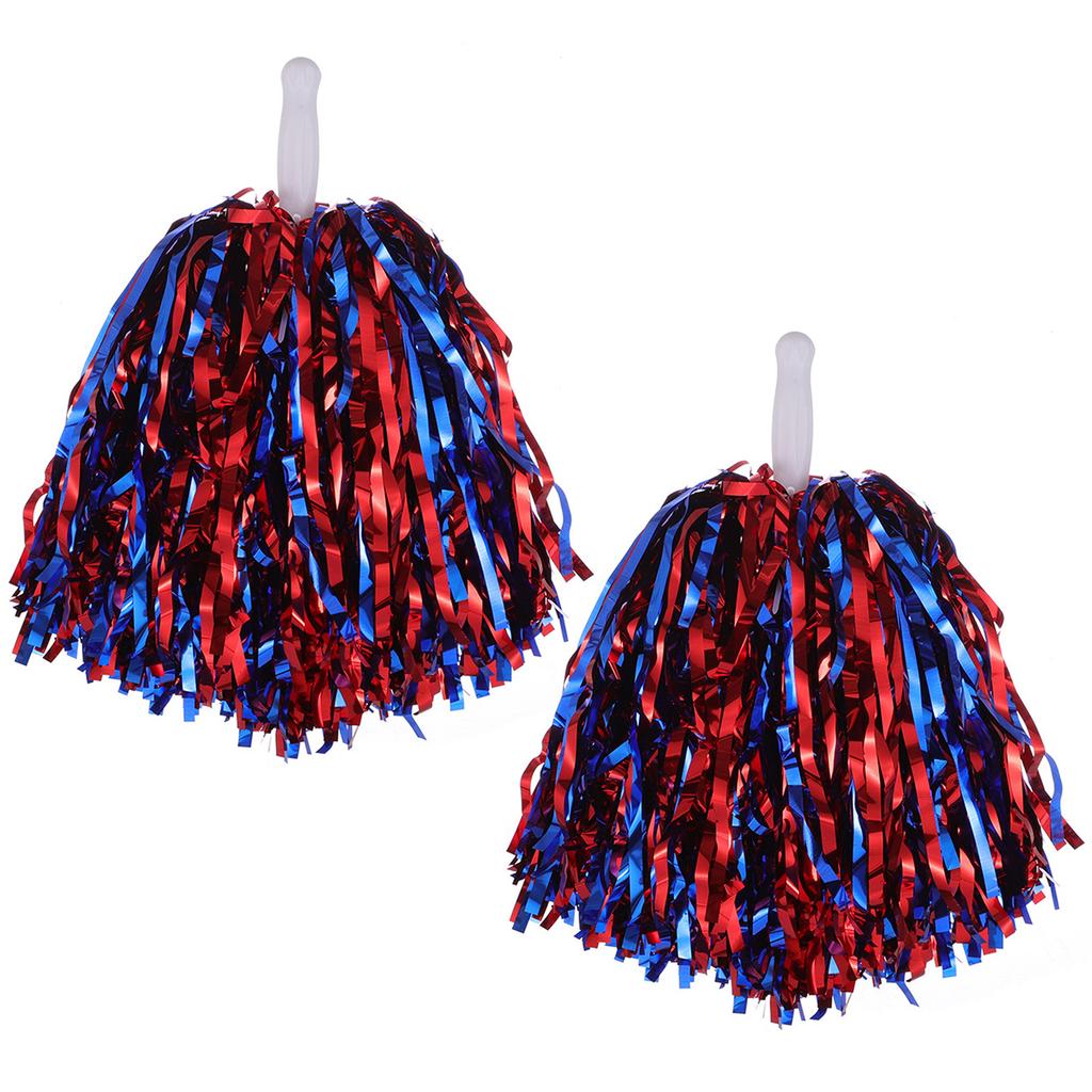 2pcs Cheerleading Pom Poms Durable Cheer Pompom Cheering Hand Flowers for Adults Team Spirit Sports Game Dancing Party
