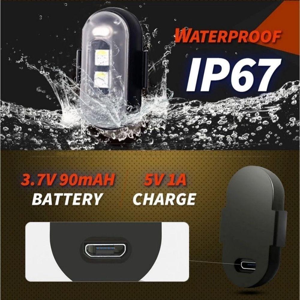 1pcs 8 Colors Car Strobe Light Turn Signal Indicator Light New Warning Lamp For Car Bike Motorcycle