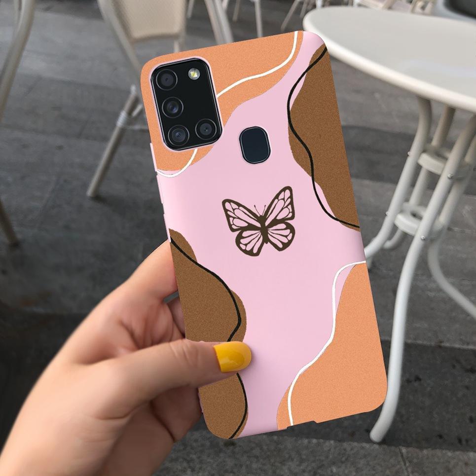 For Samsung A21S Case for Samsung Galaxy A21S A 21S A21 S Case Silicone TPU Soft Matte Phone Case Back Cover Fundas Housing Capa