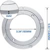 1 Pack 6 Inch Aluminium Alloy Turntable Bearing Lazy Sn Bearing Swivel Turntable for Table with Rotating Turntable Ring(6 Inch)