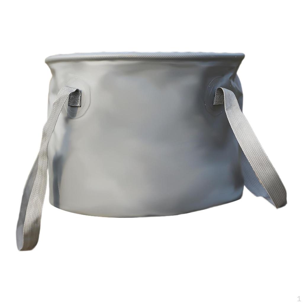 Collapsible Bucket Car Wash Basin Portable Multipurpose Container Basket for Kitchen Fishing Indoor