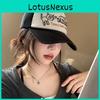 Chic Color Block Soft Top Women's Baseball Cap With Wide Brim For Flattering Fit
