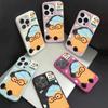 Custodia per telefono con sensazione di pelle per iPhone 11 13 16 Pro Max iPhone XR XS Max 14 15 Pro Max 12 13 Pro Max 16 Plus 13 Pro 14 Pro Colori Macaron Dipinti a Cartoni Animati
