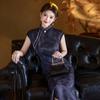 Black sleeveless national style new Chinese daily Suzhou long cheongsam improved young 1011 new women's high sense