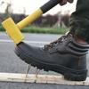 Bottes de Sécurité de Travail pour Homme Résistantes à l'Usure Anti-Écrasement Anti-Perforation Baskets de Travail Bottes Imperméables Botte de Travail Protectrice Indestructible