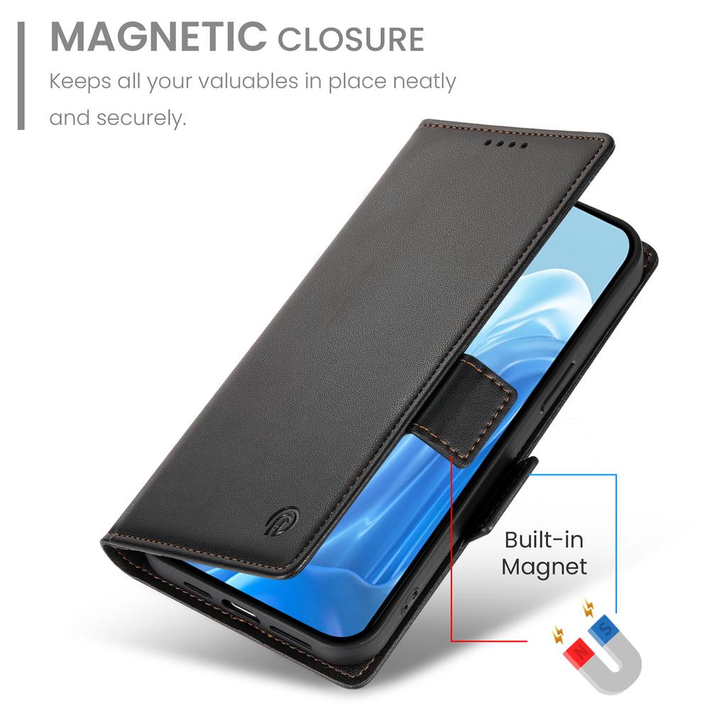 DF-010 Für Samsung Galaxy M35 5G Ständerhülle PU Leder Brieftasche Handyhülle