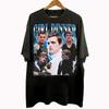 Girl Dinner Aufdruck Damen T-Shirt FrühlingSommer Modetrend Reines Baumwoll Oberteil Neutrales Kurzarm-T-Shirt