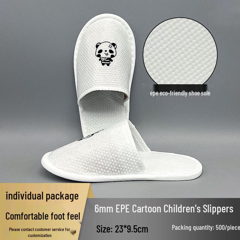 Washable Anti-Slip Hemp Cotton Linen Guest Slippers for Hotel & B&B