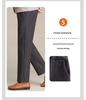 Hengyuanxiang Women's Plus Size Straight-Leg Pants - Spring & Autumn Wear for Middle-Aged & Elderly
