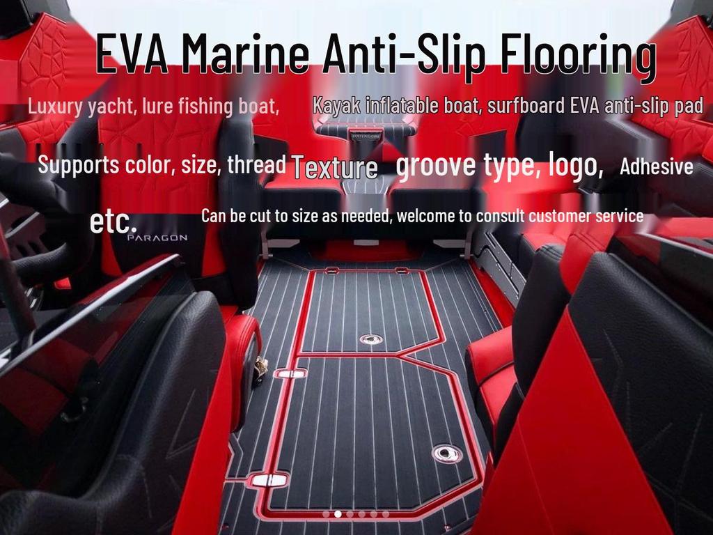 EVA Faux Teak Anti-Slip Yacht Mat for Outdoor Boat Decks