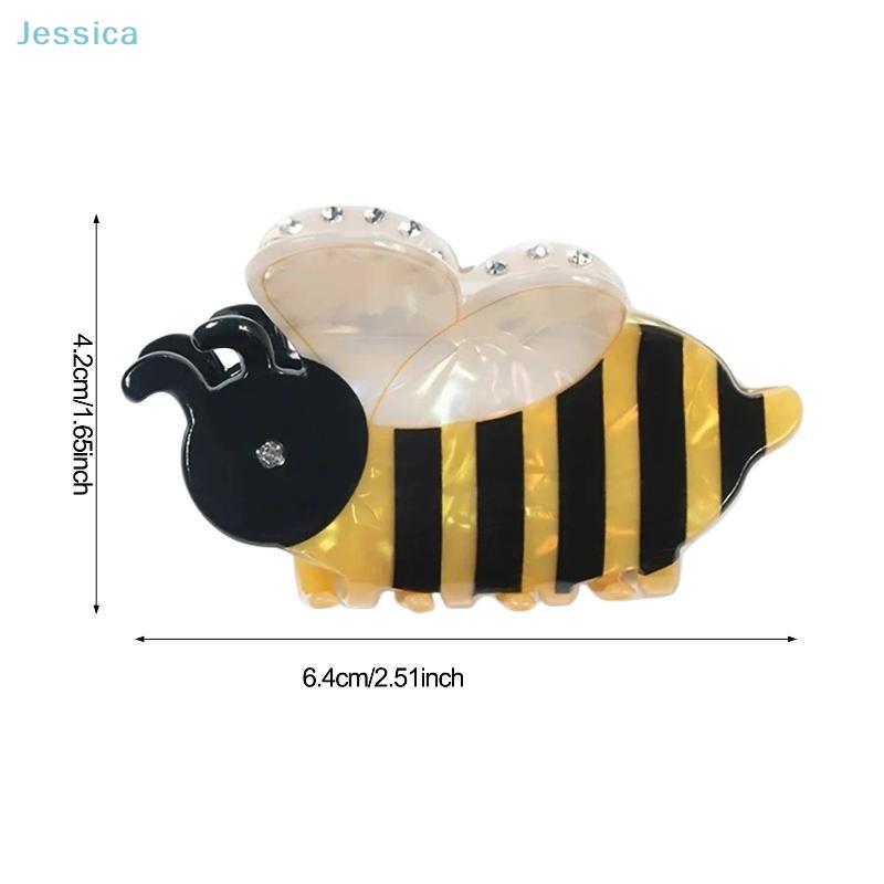 Creative Bee Ball Shape Shark Hair Gripper Claw Acrylic Animal Hair Clip Girls Hair Accessories