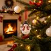 Wiederverwendbare Winterurlaubsdekorationen 2 Stück Weihnachts-Geldhalter Hängende Ornamente, Acryl-Geldhalter, Exquisite Geschenke für Kollegen Leicht