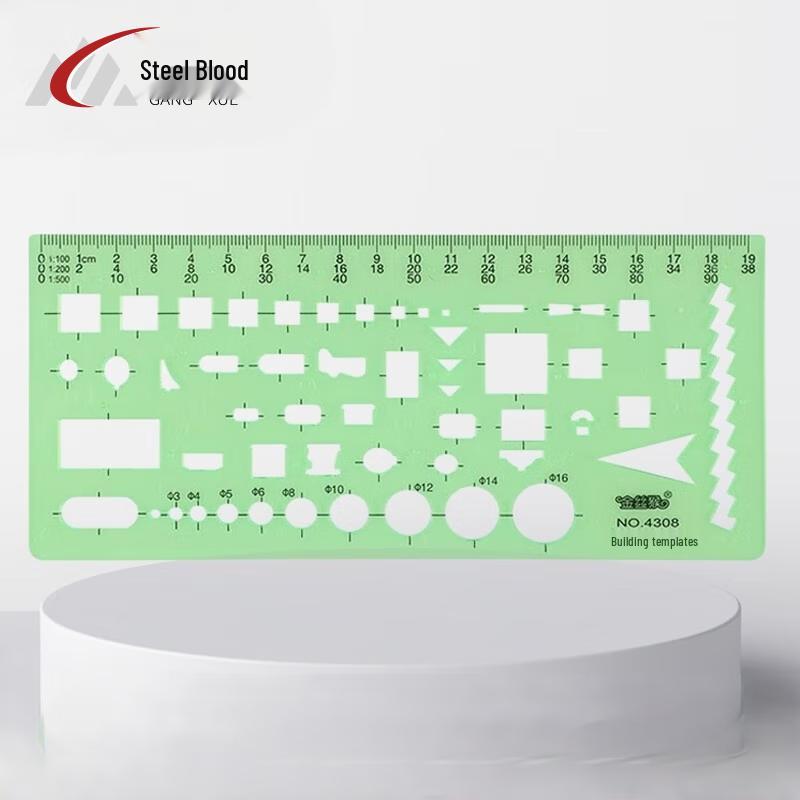 Многофункциональная линейка-шаблон для черчения