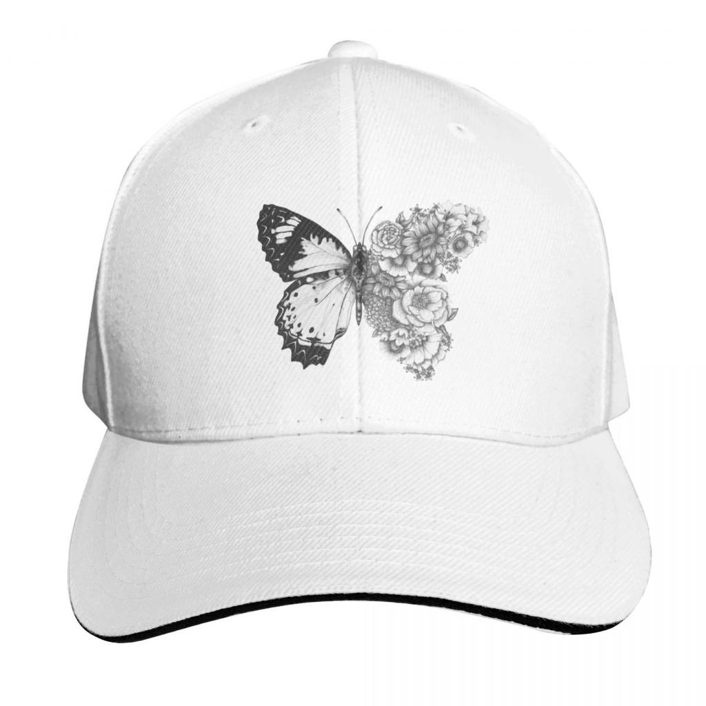Butterfly In Bloom Baseball Cap Fun Hats Beach Outing Sailor Cap for Unisex Bobble Hat Baseball Unisex Womens