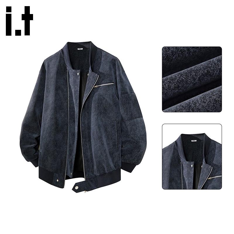 :CHOCOOLATEit Men s Washed PU Leather Flight Jacket L