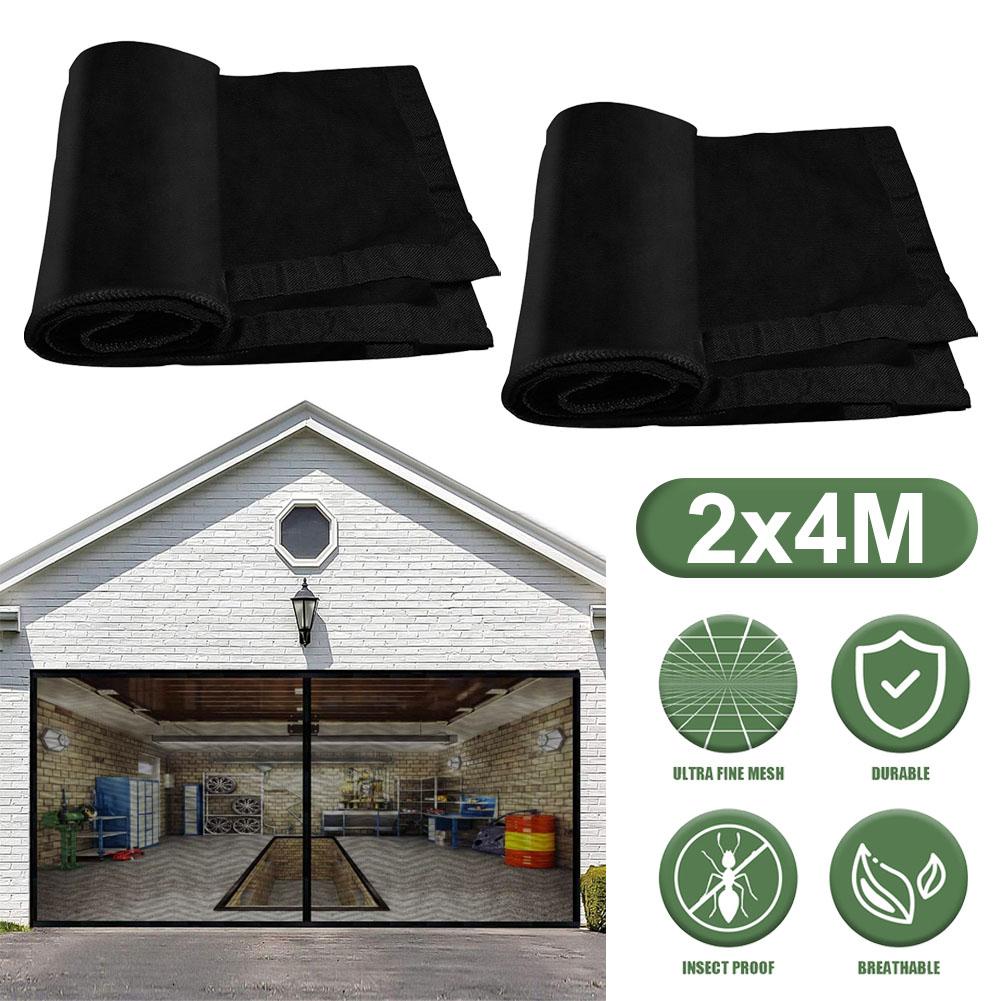 Seamless Retractable Garage Door Curtain Mosquito Netting Anti Bug Fly Insect Mesh Screen for Pavilions Balcony Outdoor Tent