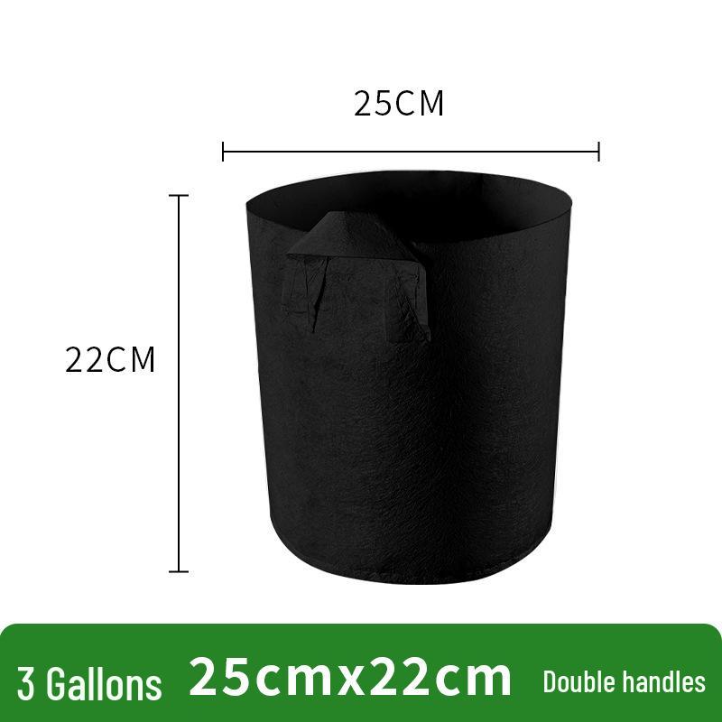 Round Thickened Non-Woven Planting Bag for Flowers and Vegetables 